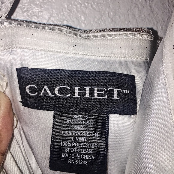 🌸HP🌸 Gold/white spaghetti strap/strapless dress - Picture 6 of 8